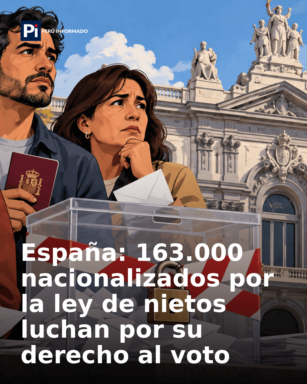 España: asociación impugna suspensión del voto de 163.000 nacionalizados por ley de nietos