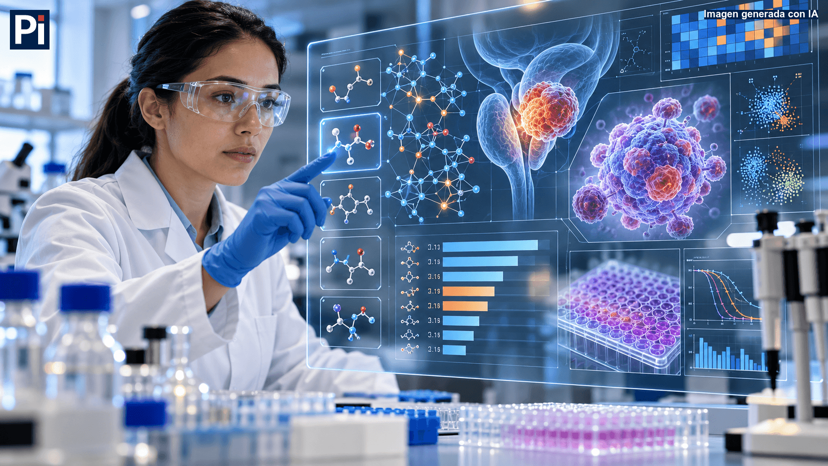 Inteligencia artificial identifica combinación prometedora de compuestos contra el cáncer de próstata